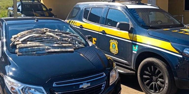 PRF apreende 35,5 kg de “supermaconha” na BR-267 em Bataguassu