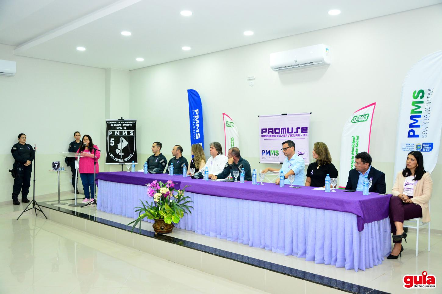 Destaques do lançamento do Programa Mulher Segura da Polícia Militar em parceria com a Prefeitura de Bataguassu