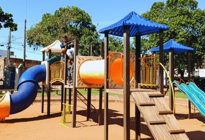 Prefeitura inicia recuperação de playgrounds e planeja novos espaços de lazer para crianças em Bataguassu