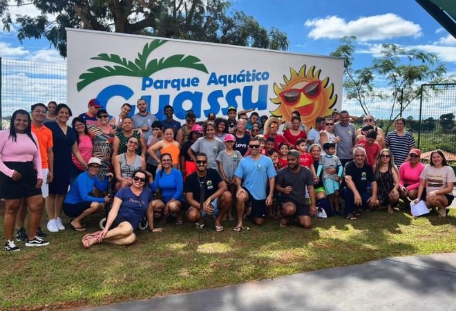Estudantes da APAE de Bataguassu participam de visita especial ao Parque Aquático Municipal “Guassu”