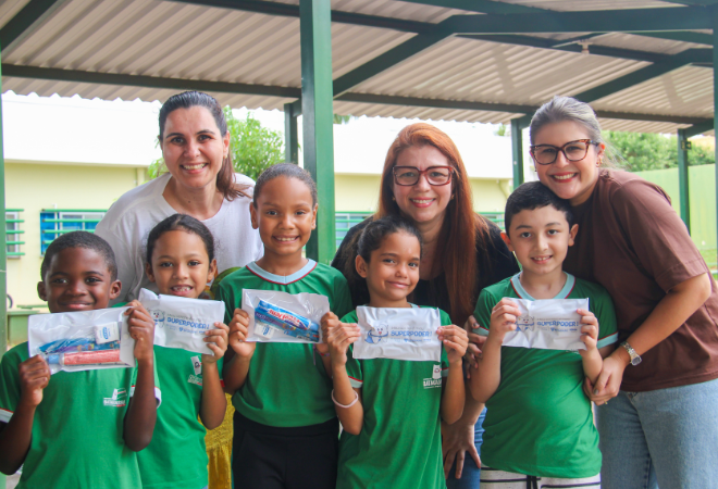 Mais de 4 mil kits de higiene bucal começam a ser entregues nas escolas da rede municipal de Bataguassu