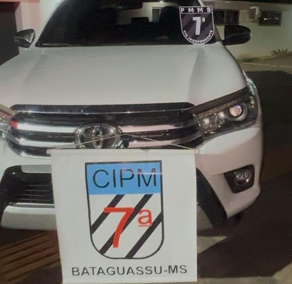 Polícia Militar recupera caminhonete furtada em Bataguassu
