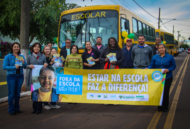 Busca Ativa Escolar mobiliza ruas de Bataguassu com blitz educativa e carreata