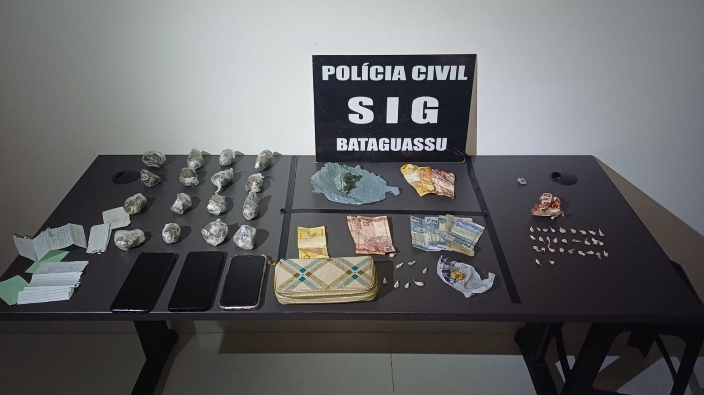 Polícia Civil prende duas mulheres por tráfico em Bataguassu