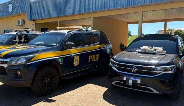 PRF apreende mais de 10 kg de skunk e crack em operação na BR-267, em Bataguassu