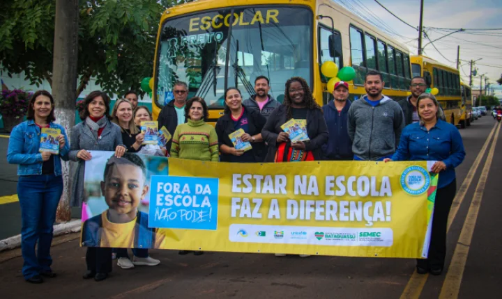 Busca Ativa Escolar mobiliza ruas de Bataguassu com blitz educativa e carreata