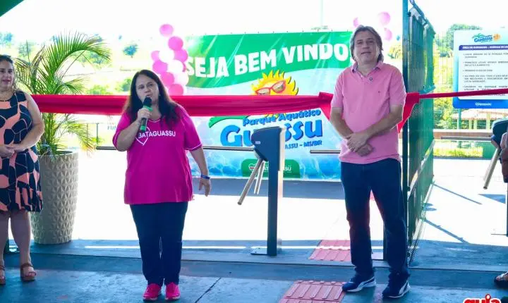 Parque Aquático Municipal “Guassu” é inaugurado e reúne autoridades e população em Bataguassu