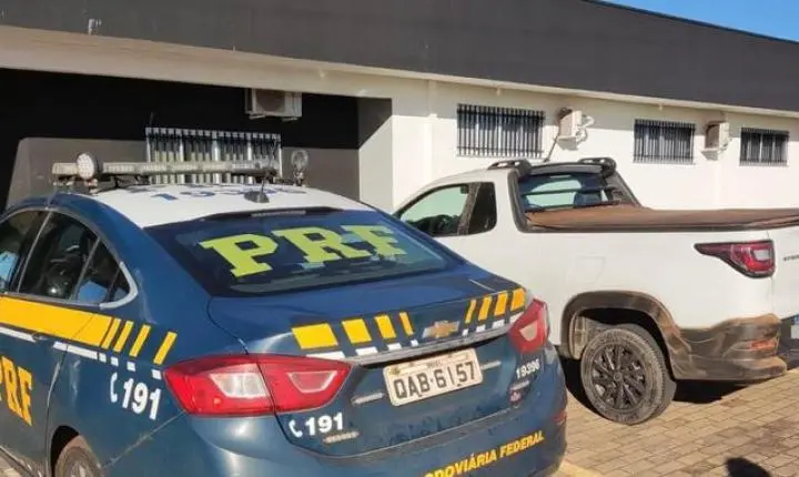 Picape furtada em Minas Gerais é recuperada pela PRF em Bataguassu