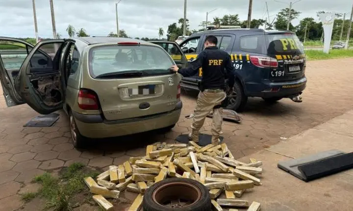 PRF apreende 79 quilos de maconha em Bataguassu