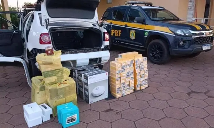 PRF apreende drogas e eletrônicos em operação em Bataguassu